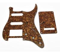 KAISH Golpeador de 11 agujeros estilo ST/Strat HSS con placa trasera ST, cubierta de trémolo para Stratocaster de Estados Unidos/México/Strat Tiger Stripe