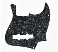 KAISH Golpeador de 4 cuerdas estilo J Bass Pick Guard para bajo Jazz J Bass fabricado en Estados Unidos/México, perla negra