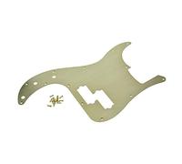 KAISH Golpeador de aluminio anodizado para zurdos de aluminio con 13 agujeros, estilo moderno americano, estándar para graves Precision P Bass Gold