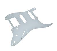 KAISH Golpeador de aluminio mate ST/Strat HSS estilo metal anodizado ST Pick Guard Scratch Plate para American / Mexican ST/Strat plateado mate