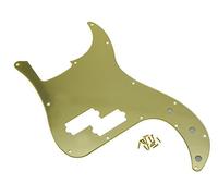 KAISH Golpeador de bajo P de 13 agujeros estilo PB placa de arañazos para Estados Unidos/México Precision P Bass Gold Mirror