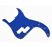 KAISH Golpeador de bajo P de 13 agujeros estilo PB, placa de arañazos para Estados Unidos/México, Precision P Bass azul, 3 capas
