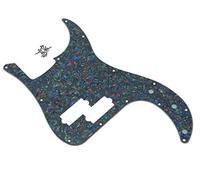KAISH Golpeador de bajo P de 13 agujeros, placa de arañazos PB, protector de púas de bajo para EE. UU./México Precision P Bass Abalone Pearl