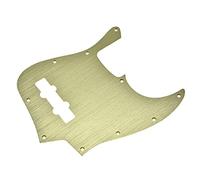 KAISH Golpeador de estilo moderno Jazz J Bass de aluminio anodizado de 10 agujeros para Fender americana Jazz Bass Gold