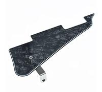 KAISH Golpeador de guitarra Black Pearl LP con soporte de acero inoxidable cromado y tornillos de montaje de acero para USA Les Paul