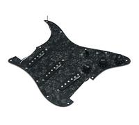 KAISH Golpeador de guitarra eléctrica con perlas negras precableadas con pastillas Wilkinson para Stratocaster FD de Estados Unidos/México