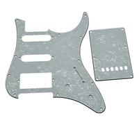 KAISH Golpeador de guitarra HSS White Pearl con placa trasera para guitarra Yamaha Pacífica