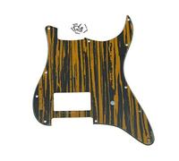 KAISH Golpeador de guitarra Humbucker de 11 agujeros ST/Strat Style One para Delonge Stratocaster/Strat Tawny Stripe