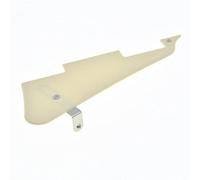 KAISH Golpeador de guitarra LP de 1 capa color crema sólido con soporte de acero inoxidable de níquel y tornillos de montaje de acero para USA Les Paul