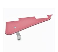 KAISH Golpeador de guitarra LP de 3 capas rojo con soporte de acero inoxidable cromado y tornillos de montaje de acero para USA Les Paul