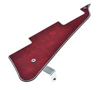 KAISH Golpeador de guitarra LP Red Pearl con soporte de acero inoxidable cromado y tornillos de montaje de acero para Les Paul de EE. UU
