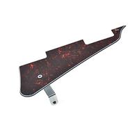 KAISH Golpeador de guitarra LP rojo y negro con soporte de acero inoxidable cromado y tornillos de montaje de acero para USA Les Paul