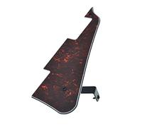 KAISH Golpeador de guitarra LP rojo y negro con soporte de acero inoxidable negro y tornillos de montaje de acero para USA Les Paul