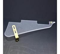 KAISH Golpeador de guitarra LP transparente con soporte de acero inoxidable dorado y tornillos de montaje de acero para USA Les Paul