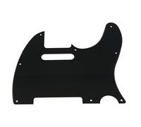 KAISH Golpeador de guitarra Tele de 8 agujeros TL Pick Guard Scratch Plate para USA/México Telecaster / Tele negro 1 capa