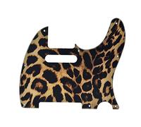 KAISH Golpeador de plástico con 8 agujeros impresos en 3D para guitarra TL Pick Guard para Estados Unidos/México Telecaster Leopard Stripe