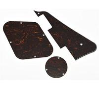 KAISH Golpeador de tortuga, color rojo y negro para placa de interruptor de placa trasera para Gibson Les Paul