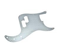 KAISH Golpeador estándar de 13 agujeros de metal anodizado de precisión P Bass estilo moderno se adapta a American Fender P Bass Silver