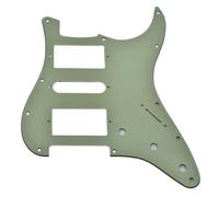 KAISH Golpeador estándar ST HSH de estilo moderno de 11 agujeros para American Strat Humbucker con esquina cuadrada, color verde menta