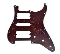 KAISH Golpeador estándar ST HSH de estilo moderno de 11 agujeros para American Strat Humbucker, sin agujeros para tornillos, tortuga vintage