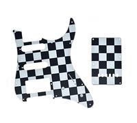 KAISH Golpeador HSS para guitarra y trémolo, placa trasera para guitarra Yamaha Pacífica, color negro y blanco