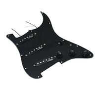 KAISH Golpeador negro de 3 capas para guitarra eléctrica, precableado, con pastillas Wilkinson para Stratocaster de Estados Unidos/México FD