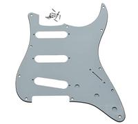 KAISH - Golpeador para guitarra (11 agujeros, 62 Strat ST SSS, bobina única), White 3 Ply