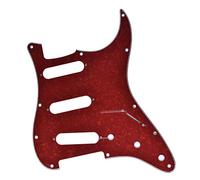 KAISH Golpeador SSS estilo ST/Strat de 11 agujeros para Stratocaster de Estados Unidos/México/Strat Red Pearl