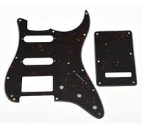 KAISH Guardabarros estilo Strat HSS, placa trasera ST, cubierta de trémolo para Stratocaster/Strat de tortuga oscura para EE. UU./México