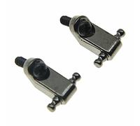 KAISH Juego de 2 árboles de cuerdas de guitarra plateados, guías de retención para guitarras Fender American Strat Tele, color negro