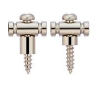 KAISH Juego de 2 guías de cuerda de guitarra de acero inoxidable con dos espaciadores cortos y dos altos para varias guitarras, níquel