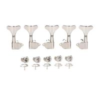 KAISH Lefty - Clavijas de afinación de bajo sellado 3L2R 18:1 de 5 cuerdas para bajo zurdo, para bajo acústico/eléctrico Ibanez/Yamaha, níquel
