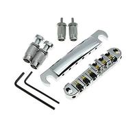 KAISH LP Tune-o-matic - Juego de barra de freno para puente de rueda para Les Paul Chrome