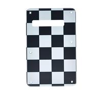 KAISH Negro/blanco rejilla ST/Strat estilo estándar guitarra placa trasera ST Tremolo Trem cubierta para Stratocaster fabricado en Estados Unidos