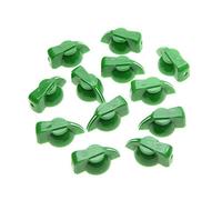 KAISH Pack de 12 pomos para guitarra con efecto de pedal de cabeza de pollo con parte superior plana azul