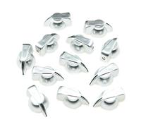 KAISH Pack de 12 pomos transparentes para amplificador de guitarra, efecto transparente, con forma de cabeza de pollo
