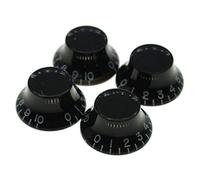 KAISH Pack de 4 pomos de timbre para guitarra USA/Imperial Spec LP 24 pomos para guitarra Gibson Les Pauls o CTS Macetas, color negro