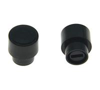 KAISH Paquete de 2 pomos de interruptor de barril negro de 3 vías o 4 vías para USA Tele/Telecaster