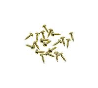 KAISH Paquete de 20 tornillos de acero inoxidable de alta calidad American #3 x 1/4 pulgadas con cabeza Phillips para guitarra USA Les Paul LP/SG Gold