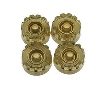 KAISH Paquete de 4 pomos de marcación de velocidad estriada para guitarra de Estados Unidos/Imperial Spec LP 24 pomos de control de spline finos para Gibson Les Pauls o CTS Pot Gold