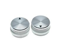 KAISH Perillas de potenciómetro de aluminio de 63/64 "(25 mm) de diámetro de 1/4" universal de metal para guitarra/bajo/amplificador AMPS