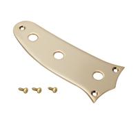 KAISH Placa de control de guitarra eléctrica de acero para guitarra Squier Sonic Mustang, color dorado