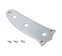 KAISH Placa de control de guitarra eléctrica de acero para guitarra Squier Sonic Mustang, cromada