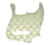 KAISH Placa de diamante de metal de 10 agujeros premium Jazz J Bass Golpeador anodizado estilo moderno JB Golpeador para American FD Jazz Bass Oro