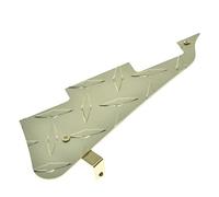 KAISH Placa de diamante dorado de metal premium LP Golpeador de guitarra Placa de arañazos anodizado de aluminio con soporte de acero inoxidable dorado y tornillos para EE. UU. Les Paul