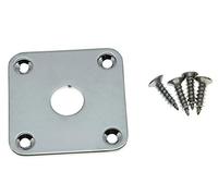 KAISH Placa de metal cromada con base plana cuadrada para guitarras Les Paul LP