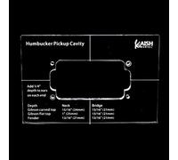 KAISH Plantillas de recogida de acrílico Humbucker Pickup Plantilla de recolección para cuerpo