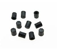 KAISH Pomos para pedal con efecto cilíndrico, 10 unidades, color negro