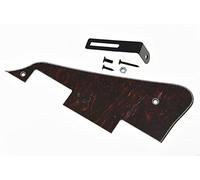 KAISH Red Black Tortoise LP, Golpeador de guitarra con soporte negro para Epiphone Les Paul