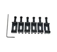 KAISH Sillines de guitarra eléctrica de acero inoxidable de 10,5 mm de ancho, estilo vintage doblado para guitarra americana/squier/importación/Stratocaster negro